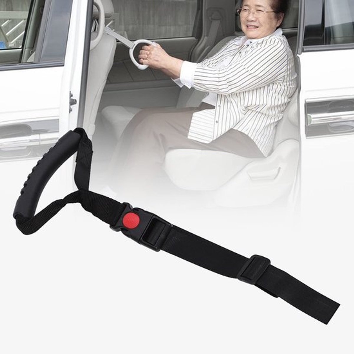 Handgreep Ergonomisch Antislip - Handgreep Auto - Wandbeugel - Handgreep voor Ouderen - Handgreep Zwangere Vrouwen - Hoogwaardig Nylon - Autohandgreep