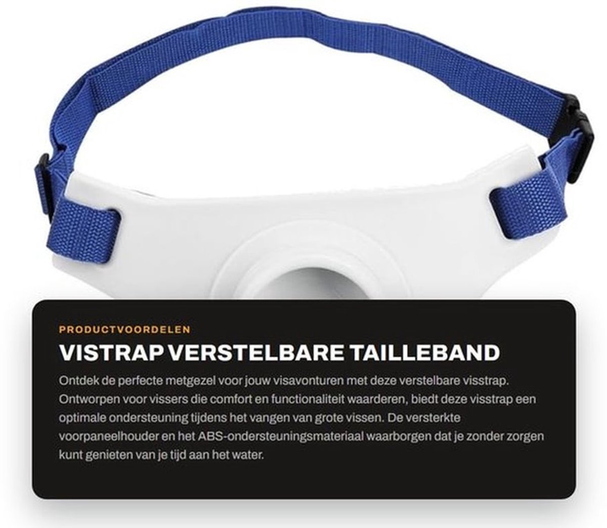 Vissersriem Verstelbaar - Vissen/Vechtriem - Steun - Vissersgordel - Hengelhouder - Comfortabel met Schuim