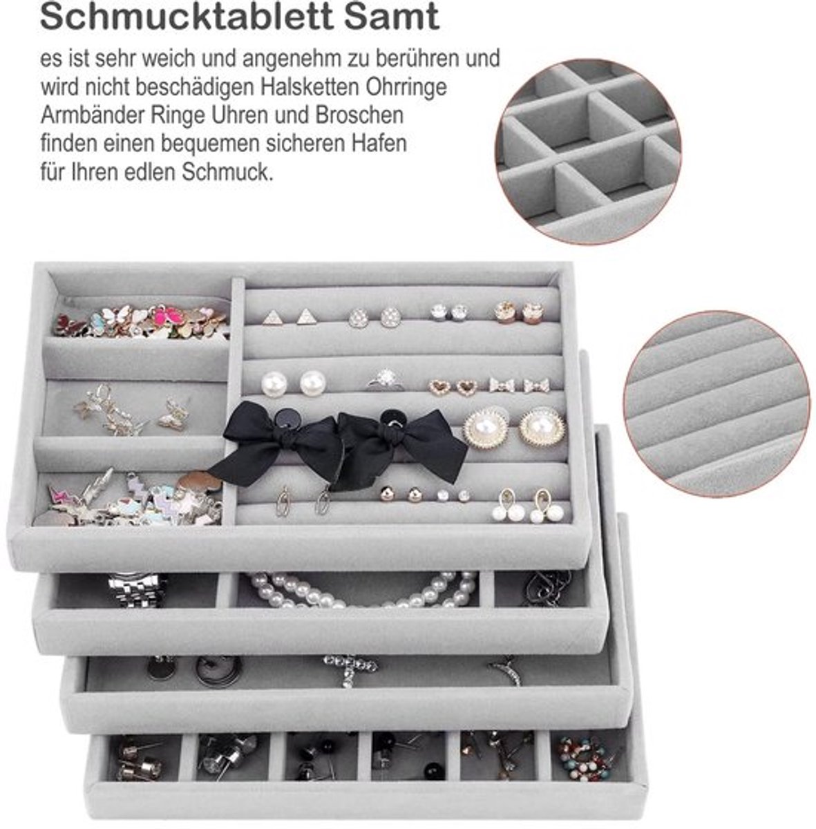 Sieradenopbergdoos Elegante uitstraling - Sieraden organizer - Sieraden opbergdoos - Perfect voor vrouwen - Antislip ondergrond - Verstelbare indeling - Sieradenorganizer
