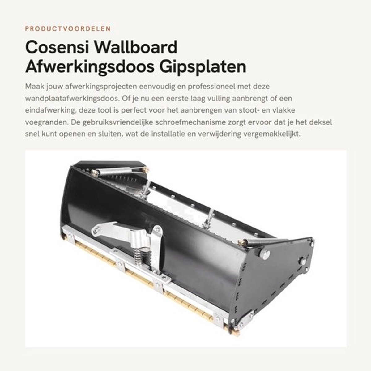 Afwerkingsdoos Aluminiumlegering - Wandafwerkingsdoos - Schilderen - Gipsplaten - Vlakke Box - Eenvoudige Installatie - Pleisterbox