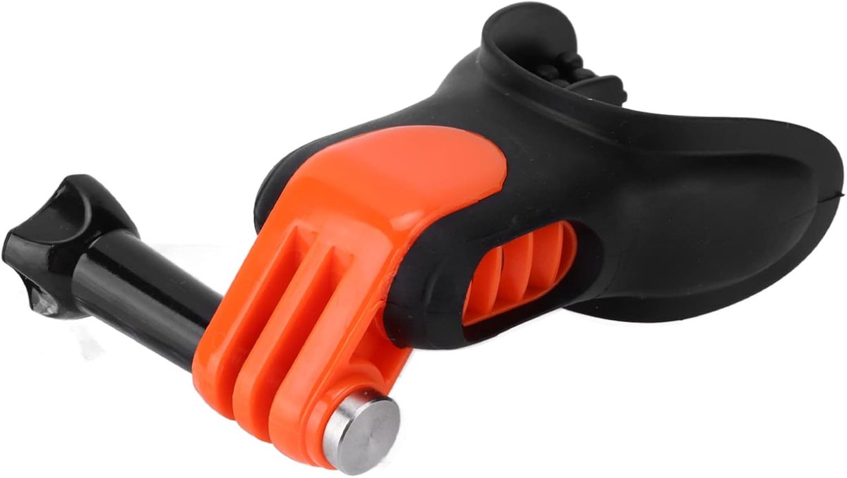 SnelShoppen - Mouth Mount Kit - Actiecamera Houder met Drijver, Veiligheidslijnen, Lange Schroef en Drijvend Blok voor Surfen, IJsschaatsen, Kajakken,