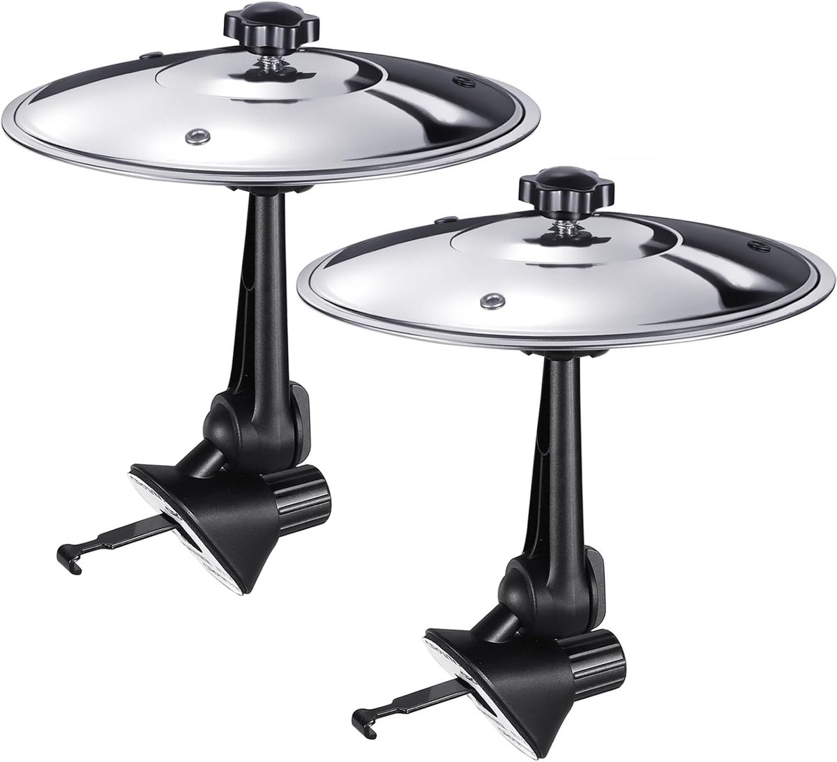 Trommel cimbalen set voor mini drumstel, auto interieurdecoratie, ventilatierooster accessoires, zilver