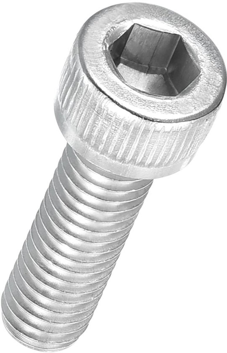 Inbusschroeven - M6 - 20 stuks - Roestvrij staal 304 - Corrosiebestendig - Voor 3D-printer - Verzonken inbussleutel - Zilver