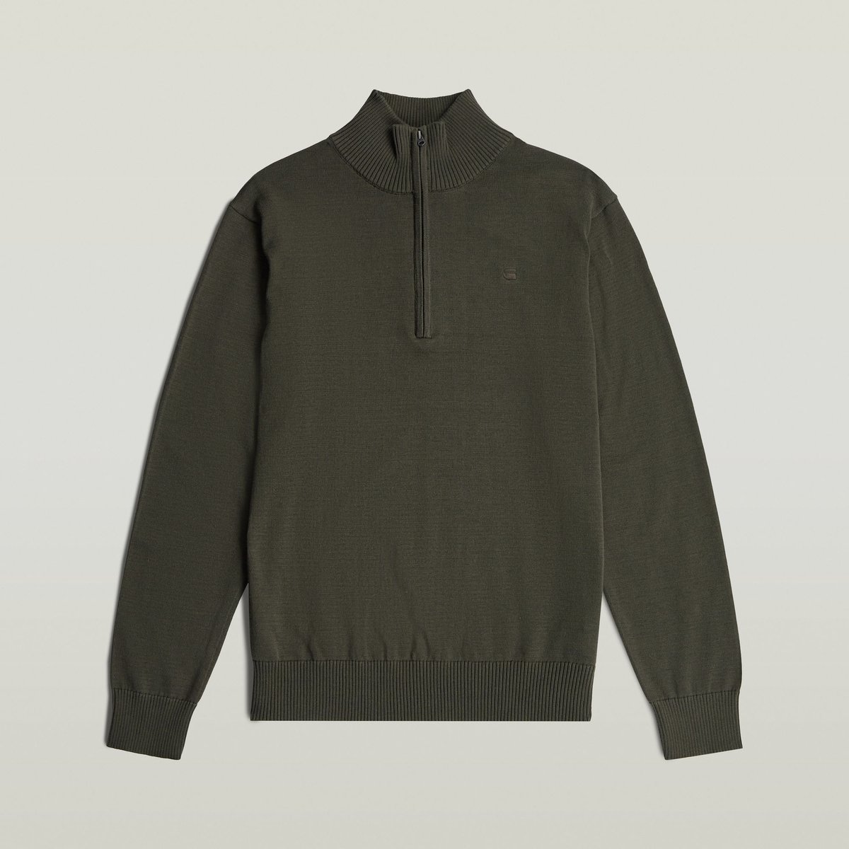 G-Star Core refined half zip knit Heren Coltruien Zwart
