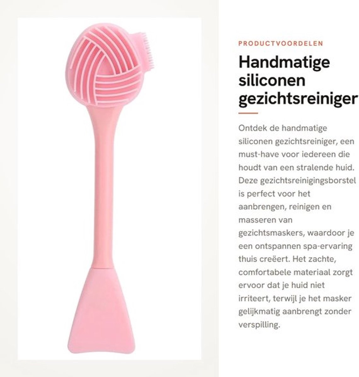 Gezichtsreiniger Siliconen - Gezichtsreinigingsborstel - Dieptereiniging - Zacht Materiaal - Flexibele Borstelkop - Comfortabele Grip - Reinigingsborstel