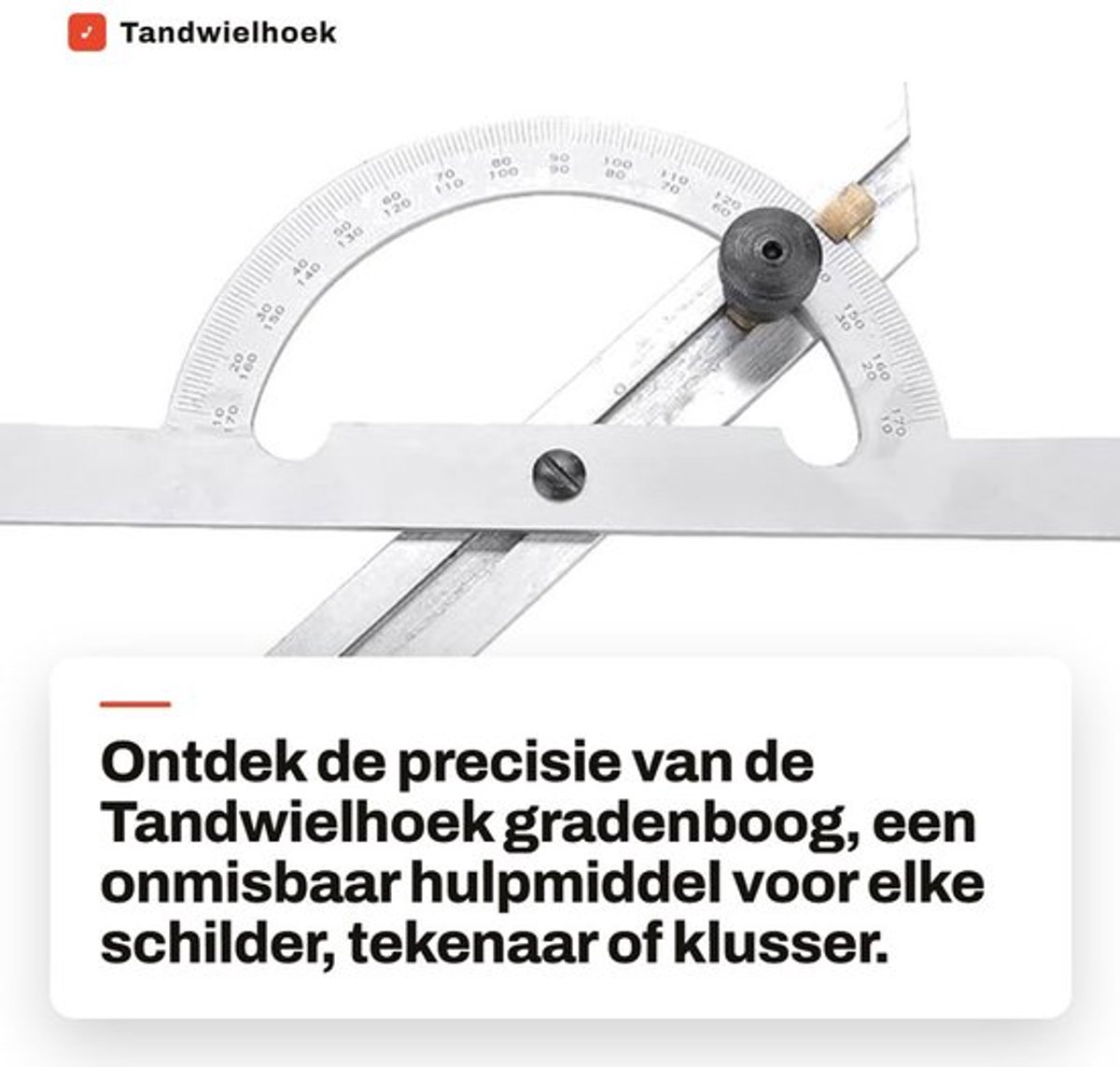 Gradenboog Verstelbaar 180 Graden - Hoekmeter - Hoekzoeker - Hoekliniaal - Koolstofstaal - Laser Gegraveerd