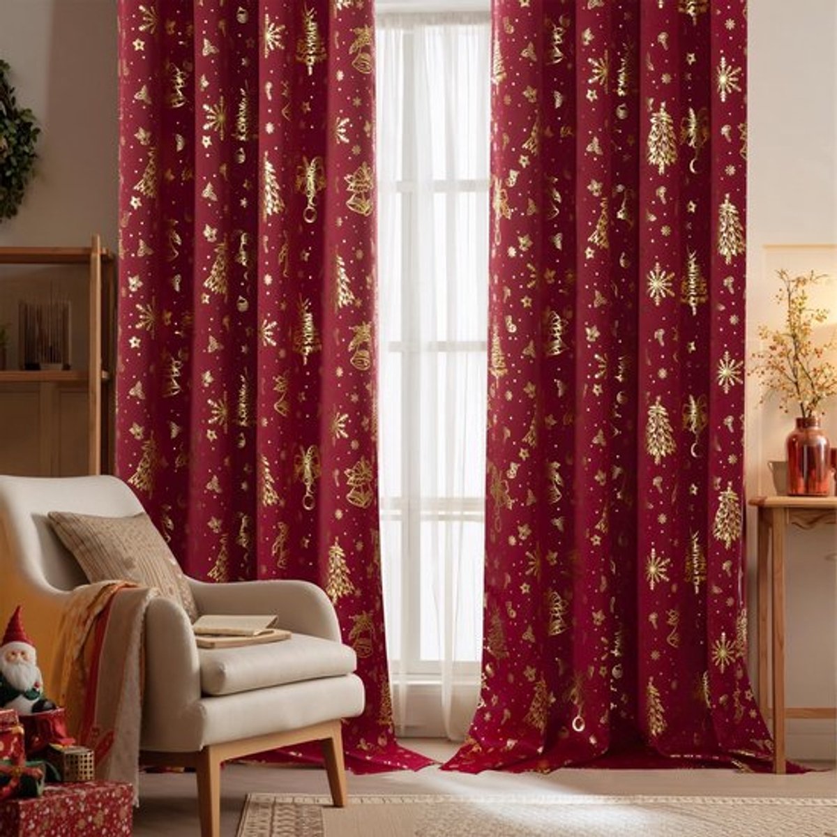 Gordijnen Verduisterend 140B x 220H cm - Blackout Gordijnen - Thermische Isolerende Gordij