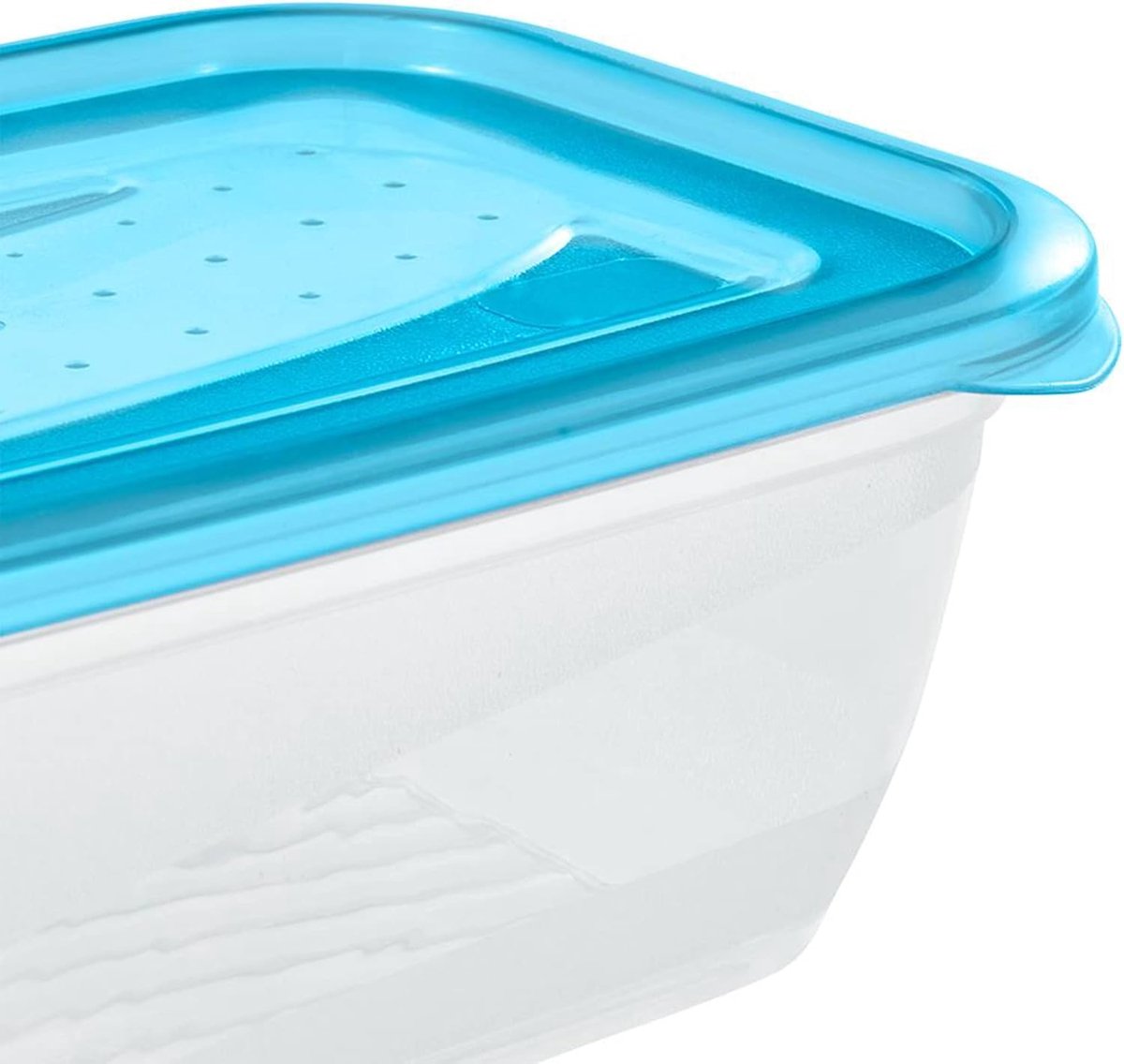 Vershouddozen Set - Voedselbewaarboxen - Voedsel Vers Houden - Stapelbaar Ontwerp - 5 x 500 ml - Transparant Blauw — cadeau in Cadeau-ideeën - foto 2