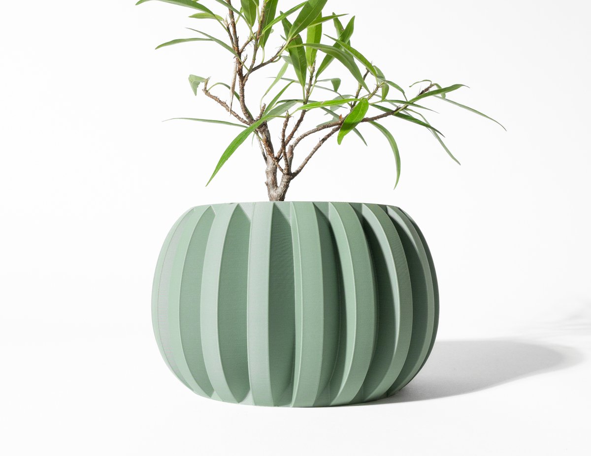 Skushy Jone Bloempot - Moderne Designpot voor Kamerplanten - Sculpturale Plantenpot voor Woonkamer en Kantoor - Premium Woondecoratie