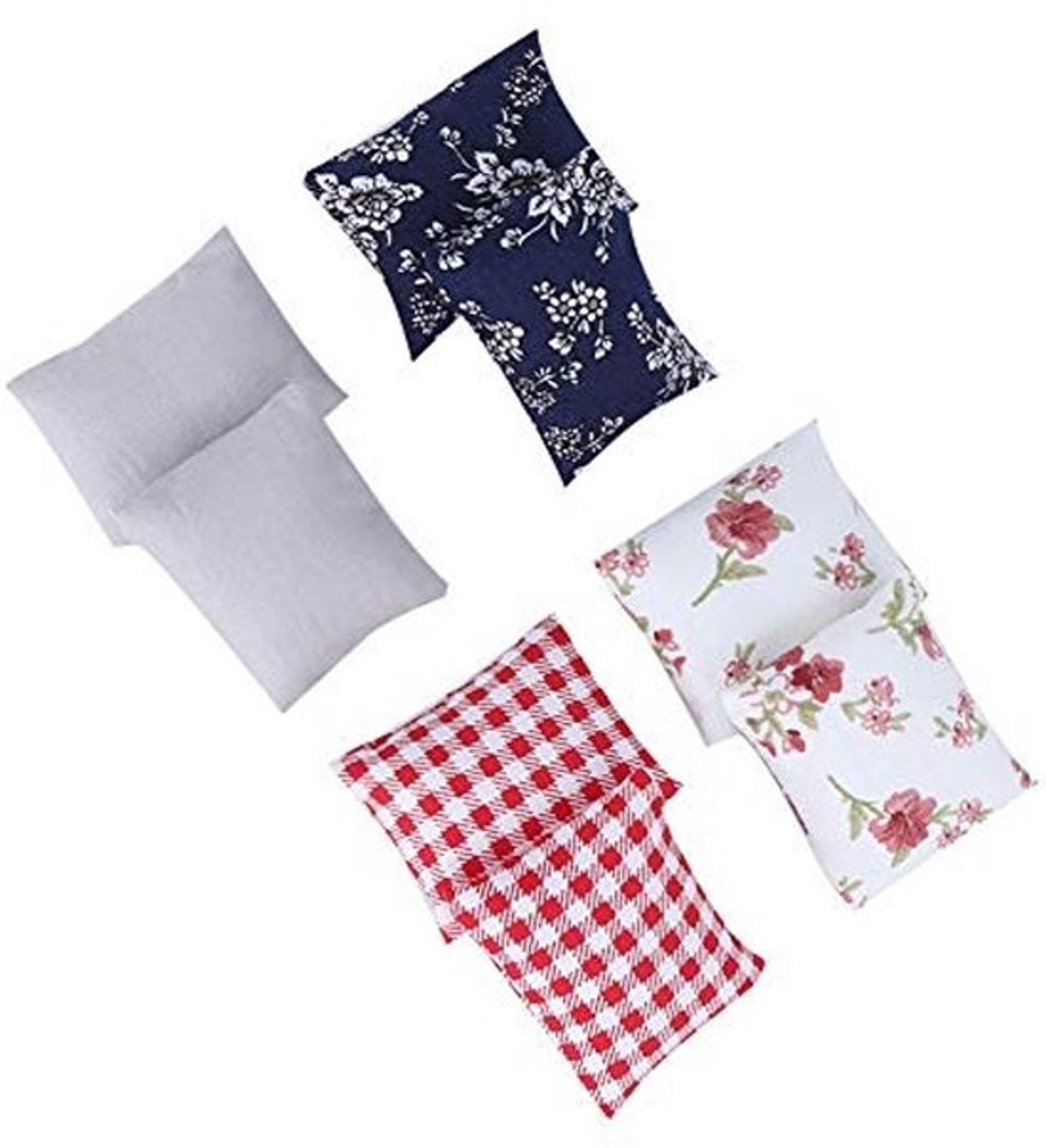 Poppenhuis Kussen 8 Stuks - Miniatuur Kussens - Meubels Accessoire - Lichtgewicht - 1:12 Schaal - Uitstekende Afwerking - Miniatuurkussen