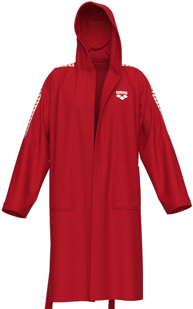 Arena Badjas Team Stripe Rood/Wit