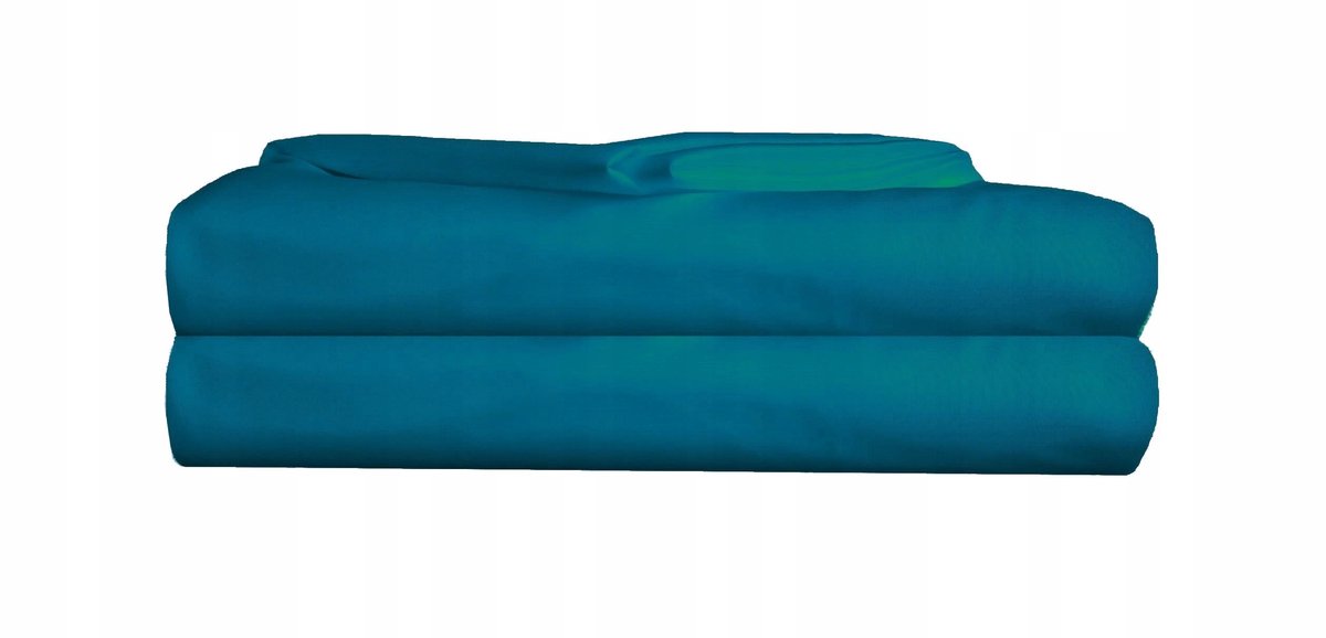 KONEY - Laken zonder elastiek 160 x 200 cm - microvezel - Turquoise - 120 g/m²