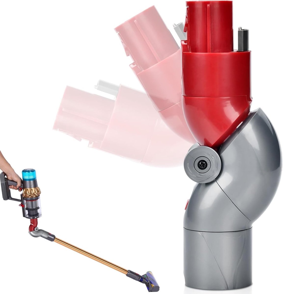 Snelkoppelstuk voor Stofzuiger, Vouwadapter voor V7, V8, V10, V11, V15, Stofzuigeraccessoires, Flexibele Adapter voor Efficiënt Stofzuigen