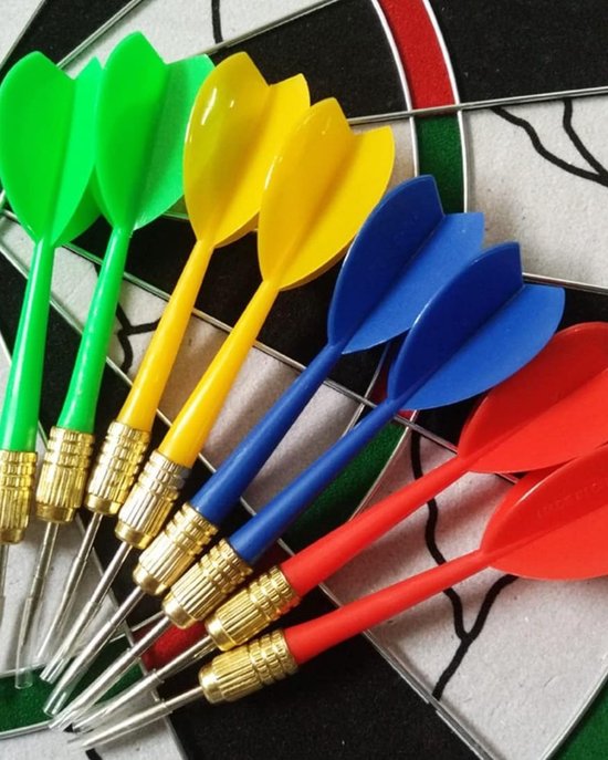 8 Stuks Professionele Kunststof Dartpijlen met Metalen Punt voor Beginners en Gevorderden — afbeelding 2