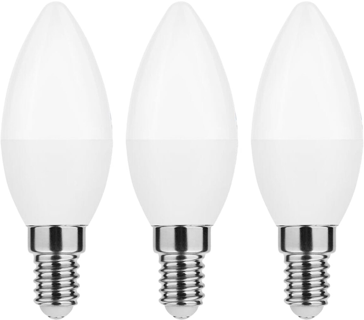 Modee E14 LED Lamp - 8.5W 806LM 2700K - Warm Wit - LED Kaarslamp C37 - Vervangt 60W Halogeen Gloeilamp - 3 stuks