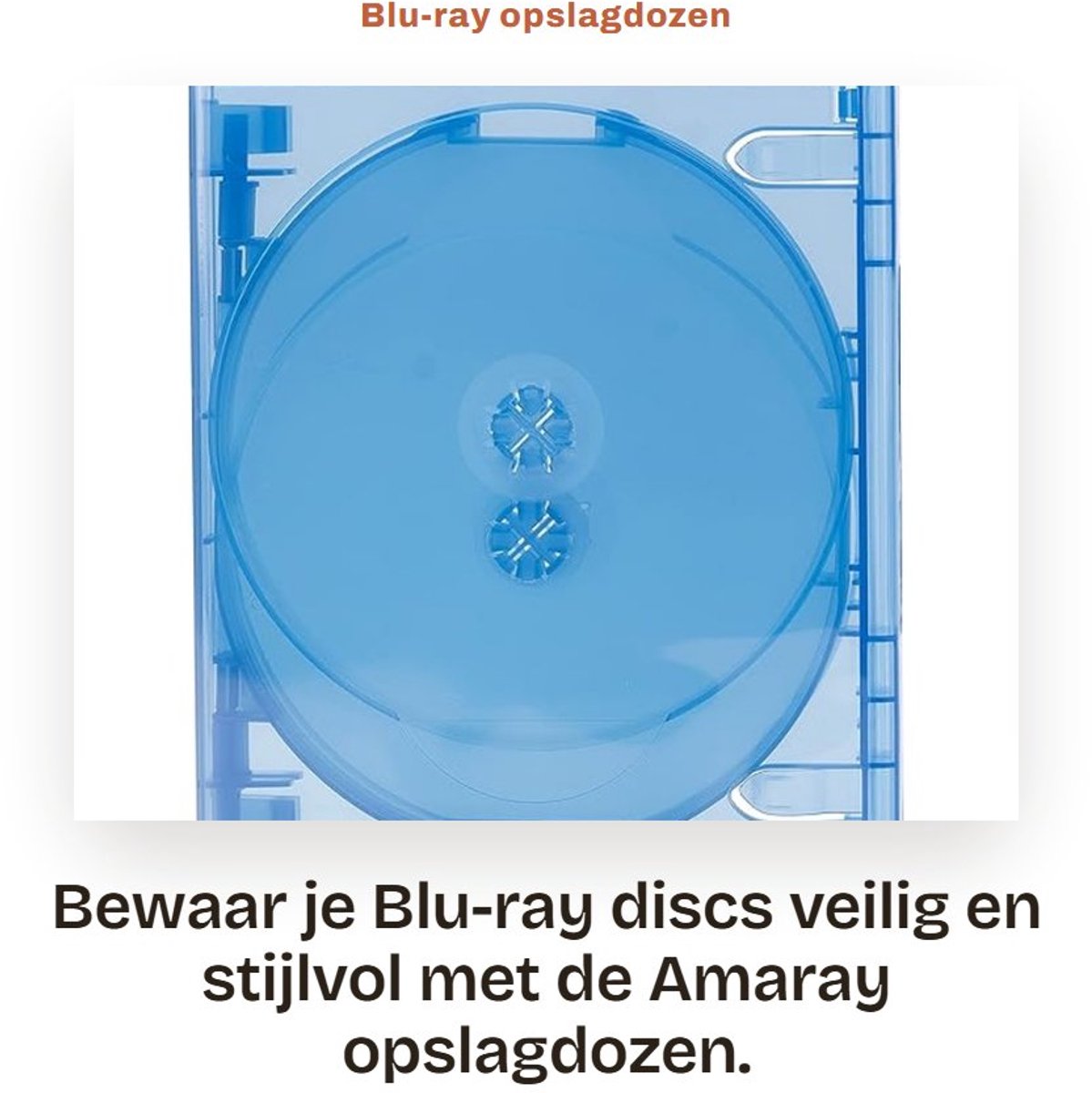 Dailygoods- Blu-ray Opslagdozen - 5 Stuks - Robuust Polypropyleen - Transparante Deksel - Voor 5 Schijven - 172 mm x 135 mm x 21 mm - Dvd Doos