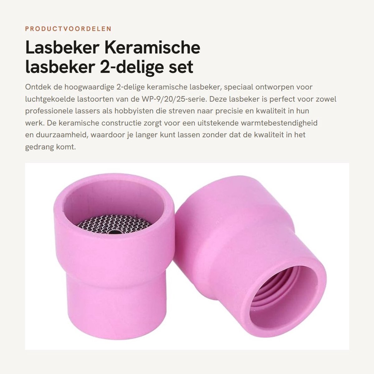 Dailygoods- Lasbeker 2-delig - Keramisch - Furick - WP-9/20/25 - Luchtgekoeld - Lastoorts #12