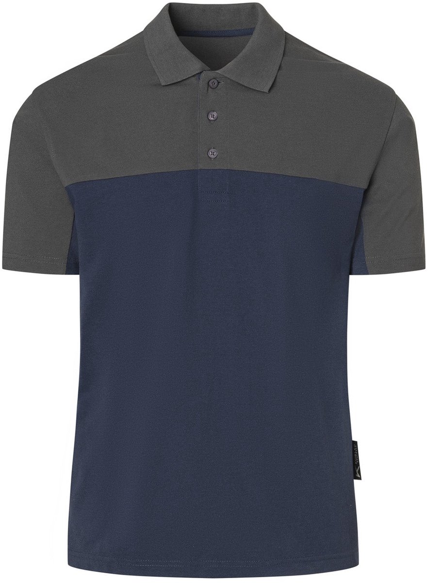 KÜBLER 52216207 Korte Mouw Werkpolo HEREN Donkerblauw Donkergrijs - Oeko Tex - 200 g/m²