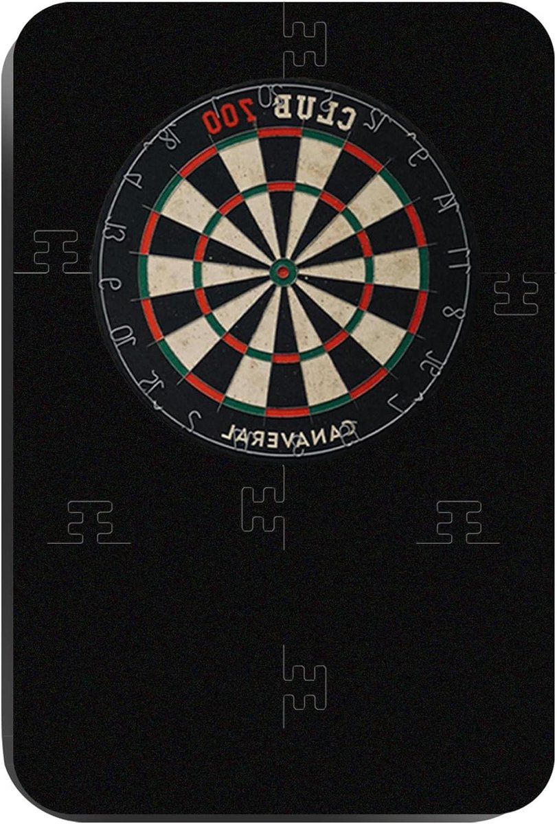 Dartbord Muurbeschermer - Wandbescherming - Darts Spelen - Groot EVA Materiaal - 66 x 66 cm - Zwart