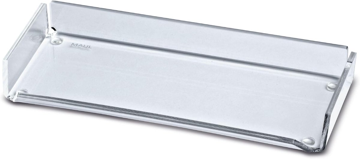 Thijox - Acryl Pennenschaal 22x10x3 cm, Stijlvolle Bureau-Organizer voor Balpennen en Markers, Glasheldere Stabiele Pennenhouder met Meubelvriendelijk