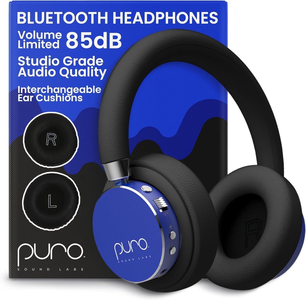 Thijox - Bluetooth-hoofdtelefoon voor kinderen, volumebeperkende 85dB, comfortabele over-ear design, 20 uur batterijduur, studiogeluid, veilig voor ki