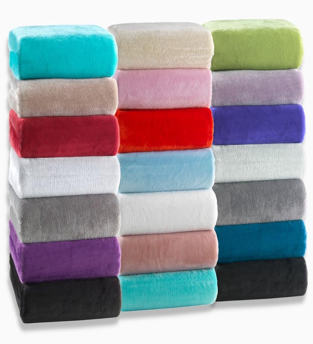 Inovra- Hoeslaken Mega Knuffelig - Cashmere-Touch - Jersey/Flanel - Huidvriendelijk - 140-160 x 200 cm - 100% Polyester Microvezel - Beddengoed