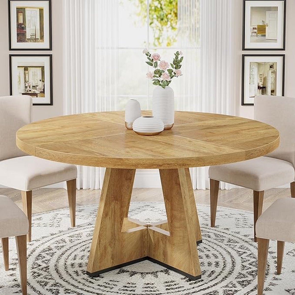 Nordic Luxe Ronde Eettafel 120 - Eiken - Novihome