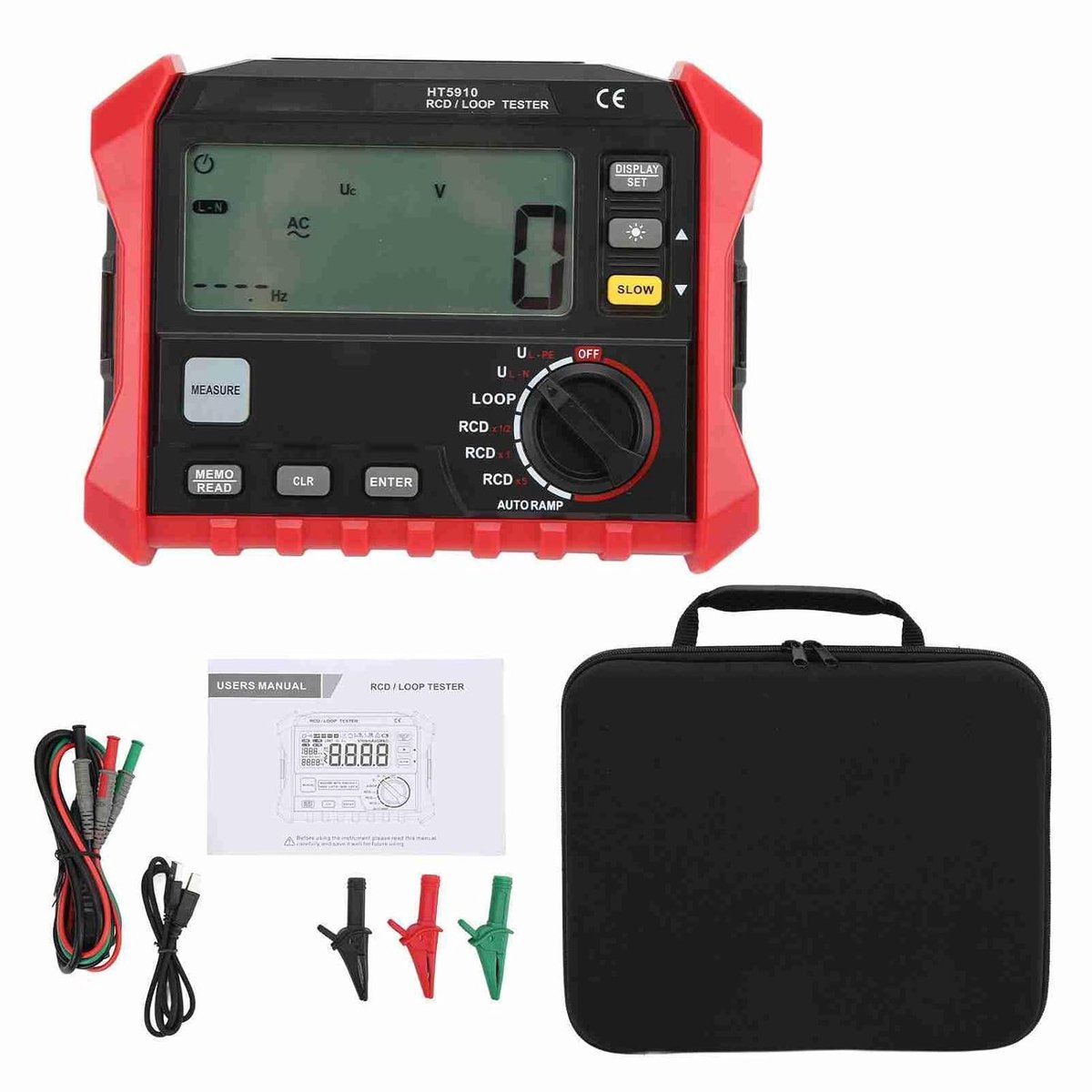 Compacte RCD weerstandstestinstrument voor het meten van lusweerstand tot 440V - Ideaal voor elektrische circuits en veiligheidstests