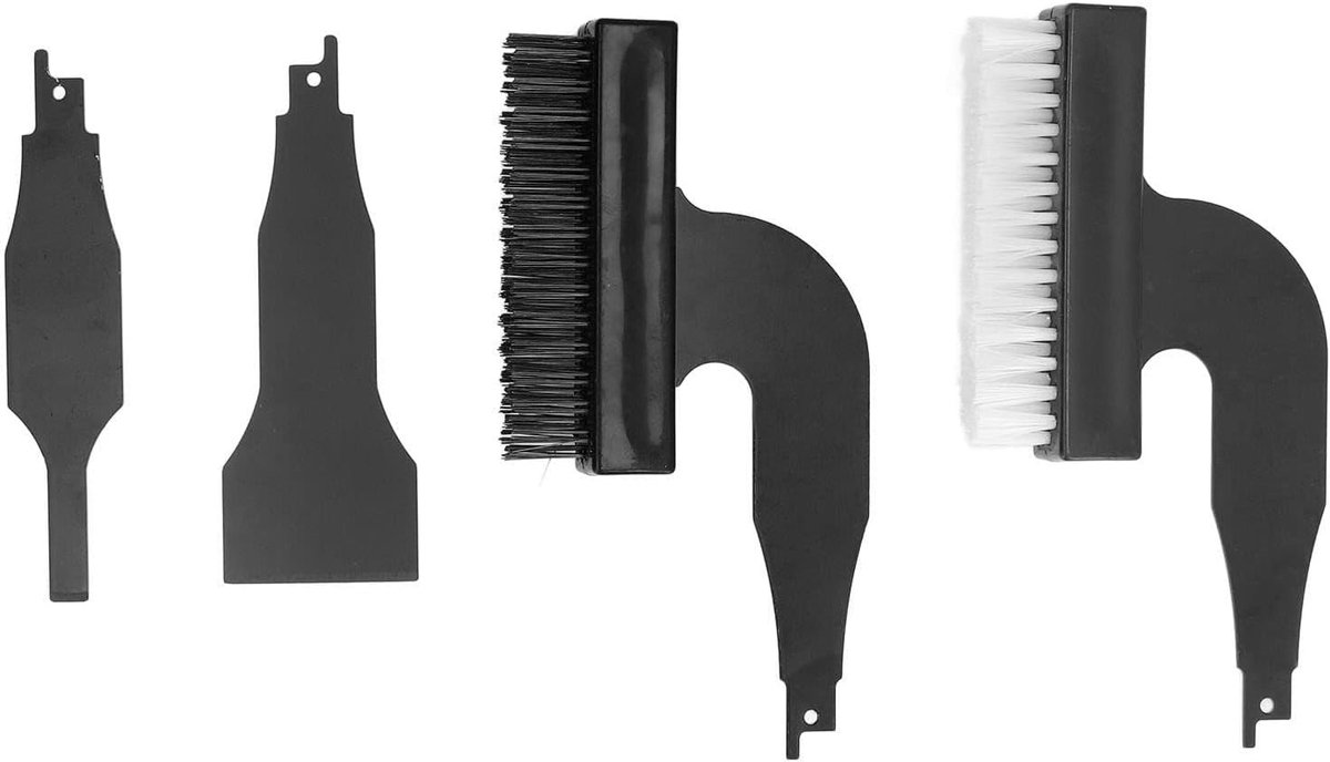 4-delige set voor het reinigen van elektrische draden met nylon borstels en spatula's voor roestverwijdering en schoonmaakwerkzaamheden