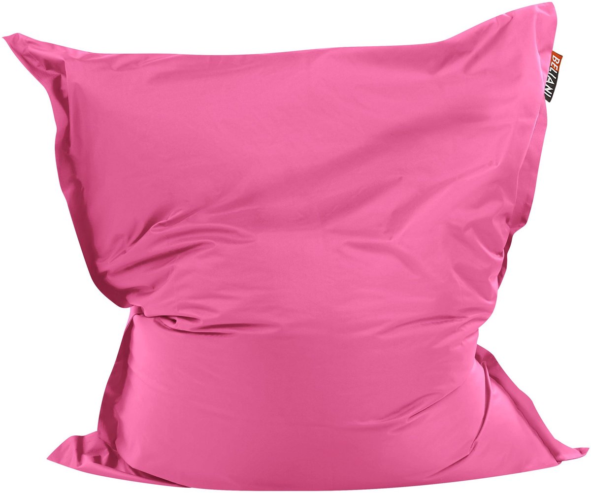 Beliani FUZZY - Zitzak - Fuchsiapaars - Nylon Roze