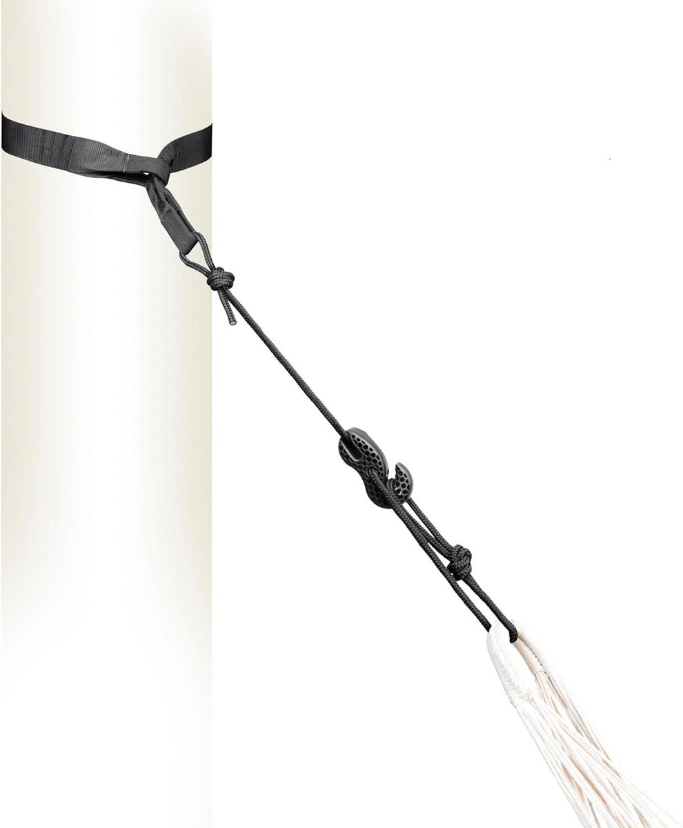 Hangstoel Bevestigingsset - Hangmat Ophanging - Ontspannen Buiten - Boomvriendelijke Riem - Max 160 kg - Zwart