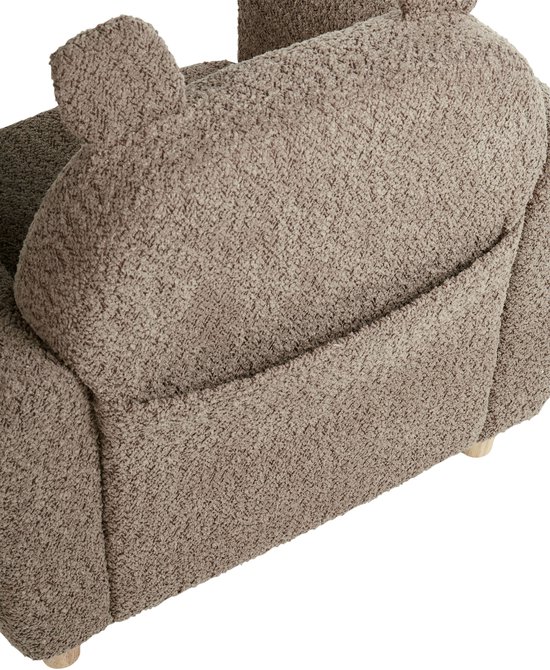 BELIANI MARIBO - Kinderfauteuil - Bruin - Bouclé van Merkloos — afbeelding 4