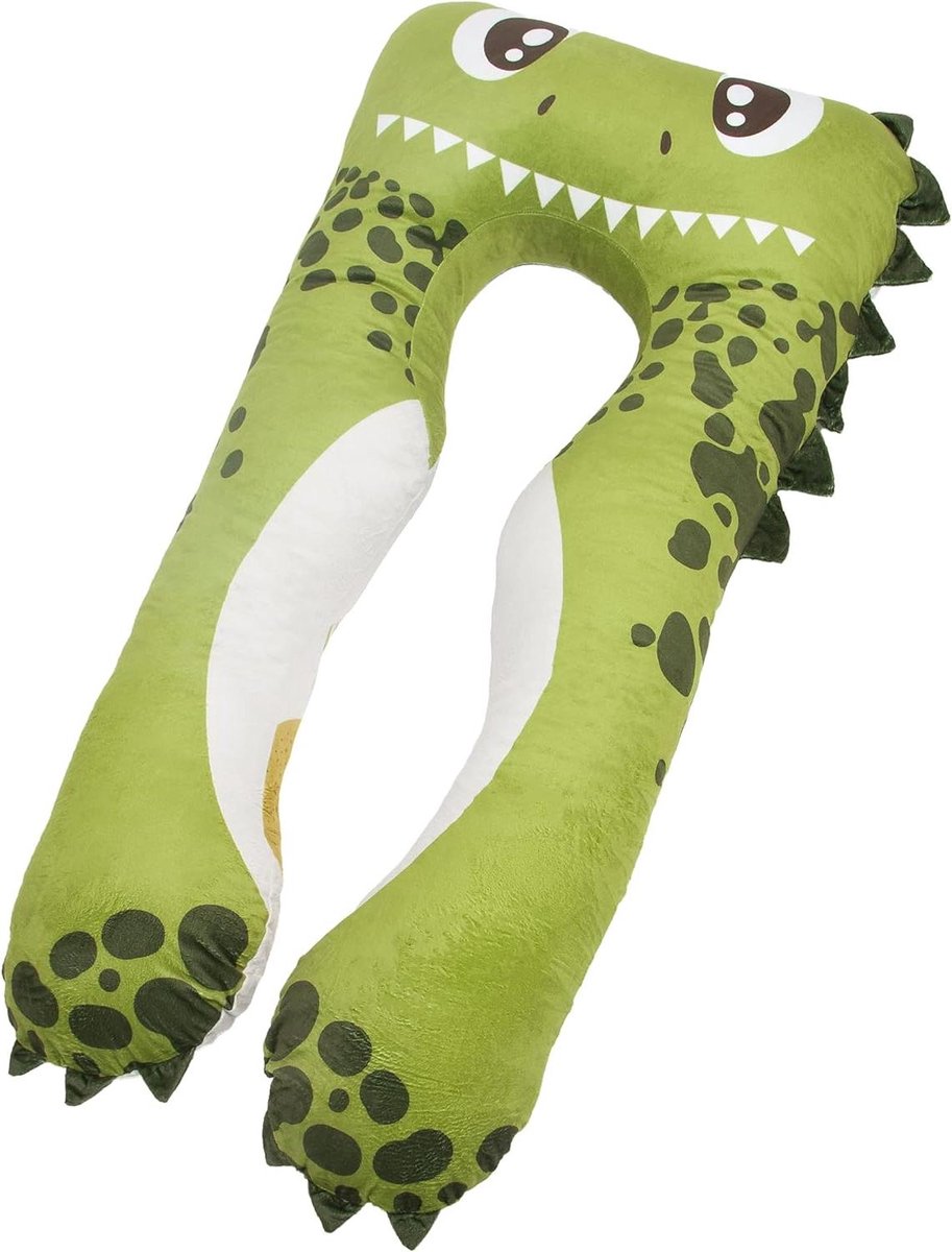 Kinderkussenhoes - Vervangende hoes - Dromen en Spelen - Anti-allergeen materiaal - 120 x 60 cm - Dino