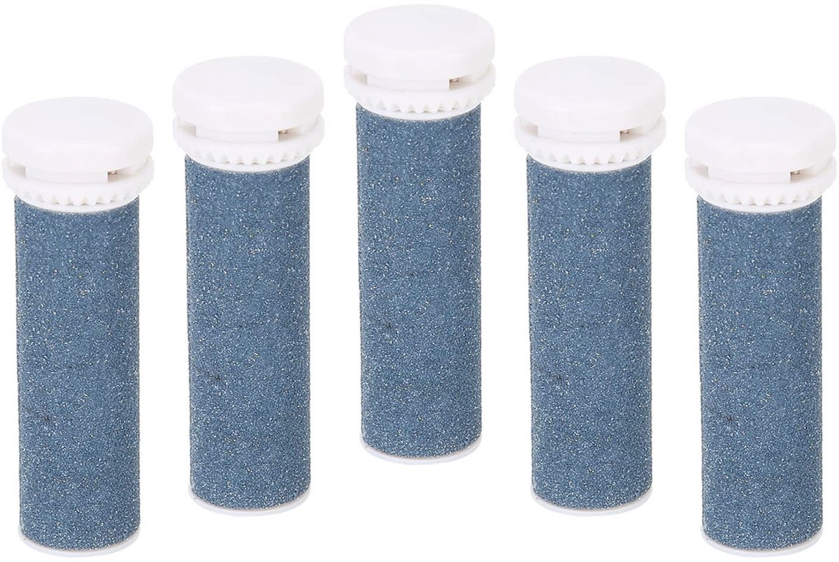 Inovra- Vervangende Rollers 5 Stuks - Grove Reserve Rollen - Hard Skin Remover - Voetverzorging - Wasbaar Materiaal - Geschikt voor Micro Pedinano - Eeltverwijderaar