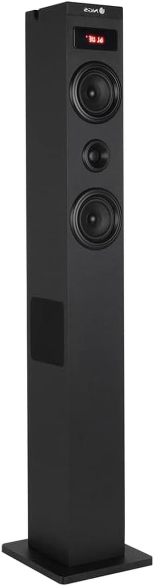 Geluidstoren Bluetooth - Stereo Systeem - Muziek Streamen - 80W Vermogen - 2.1 Kanaals - Zwart