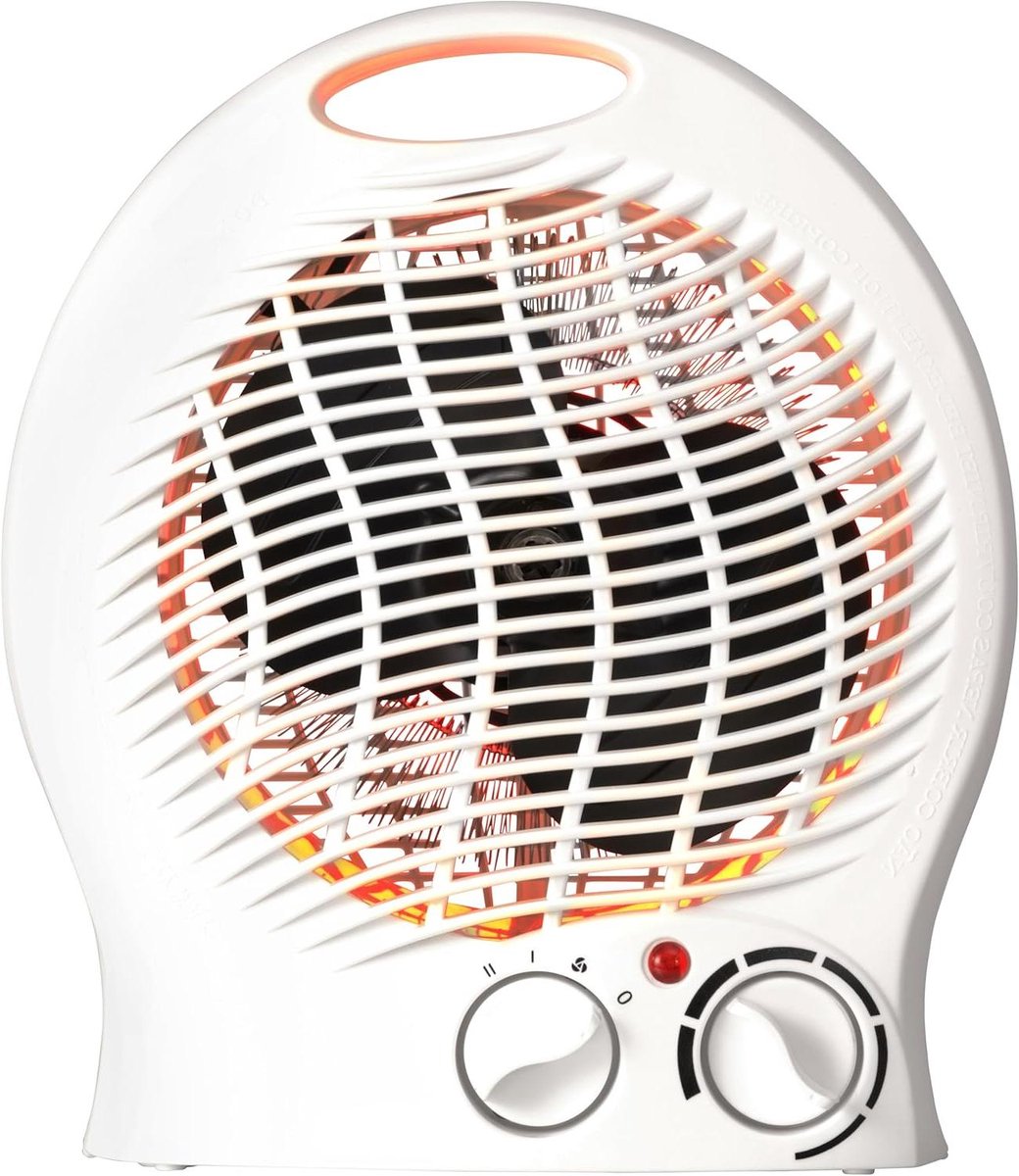 Elektrische Kachel - Mobiele Verwarming - Ruimte Verwarmen - Instelbare Thermostaat - 20 m2 - Zwart