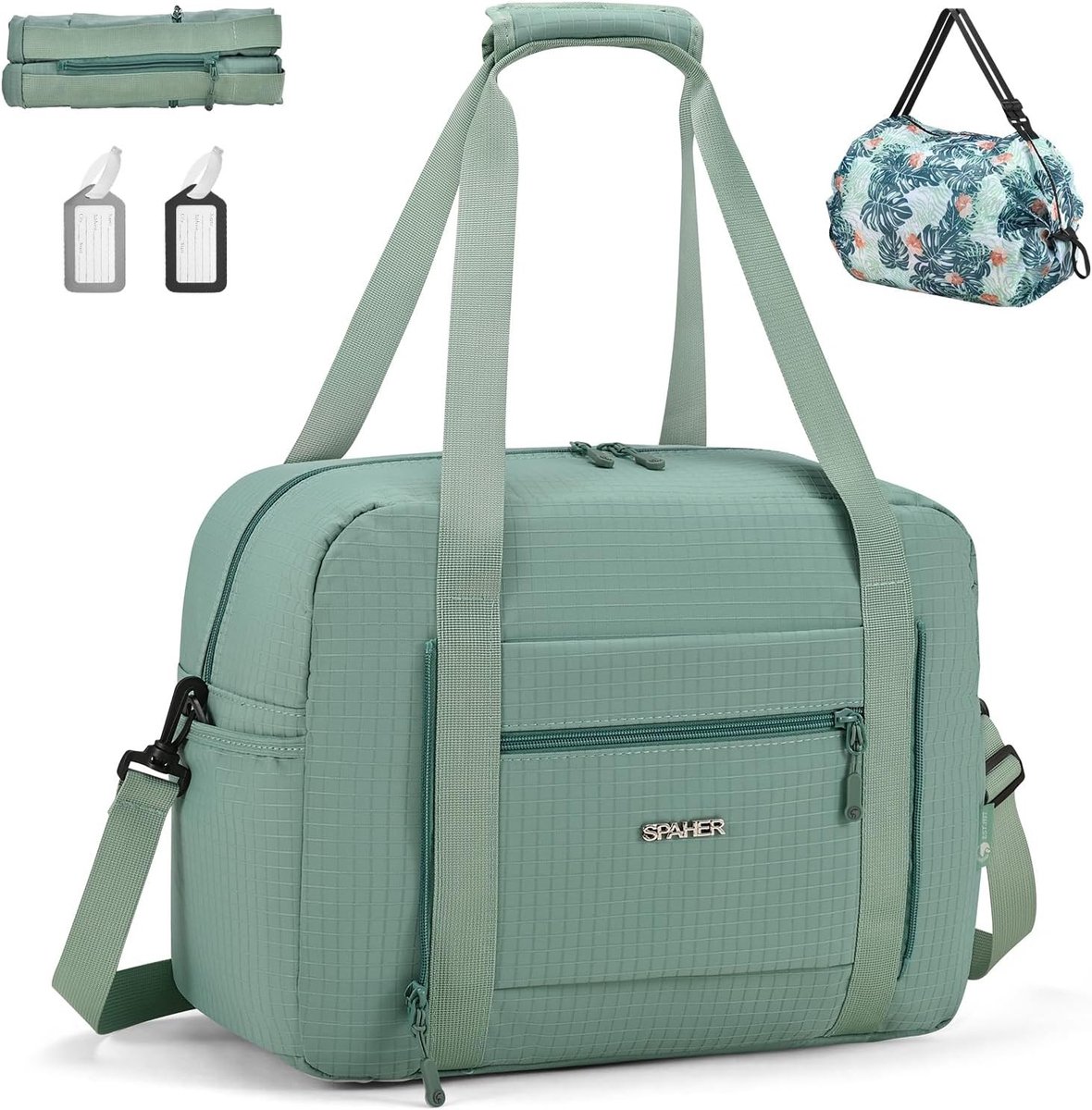 Reisweekender Bag 40x30x20 voor Transavia en Wizzair - Waterdichte 25L Duffle Bag voor Sport en Fitness met Opbergzakken