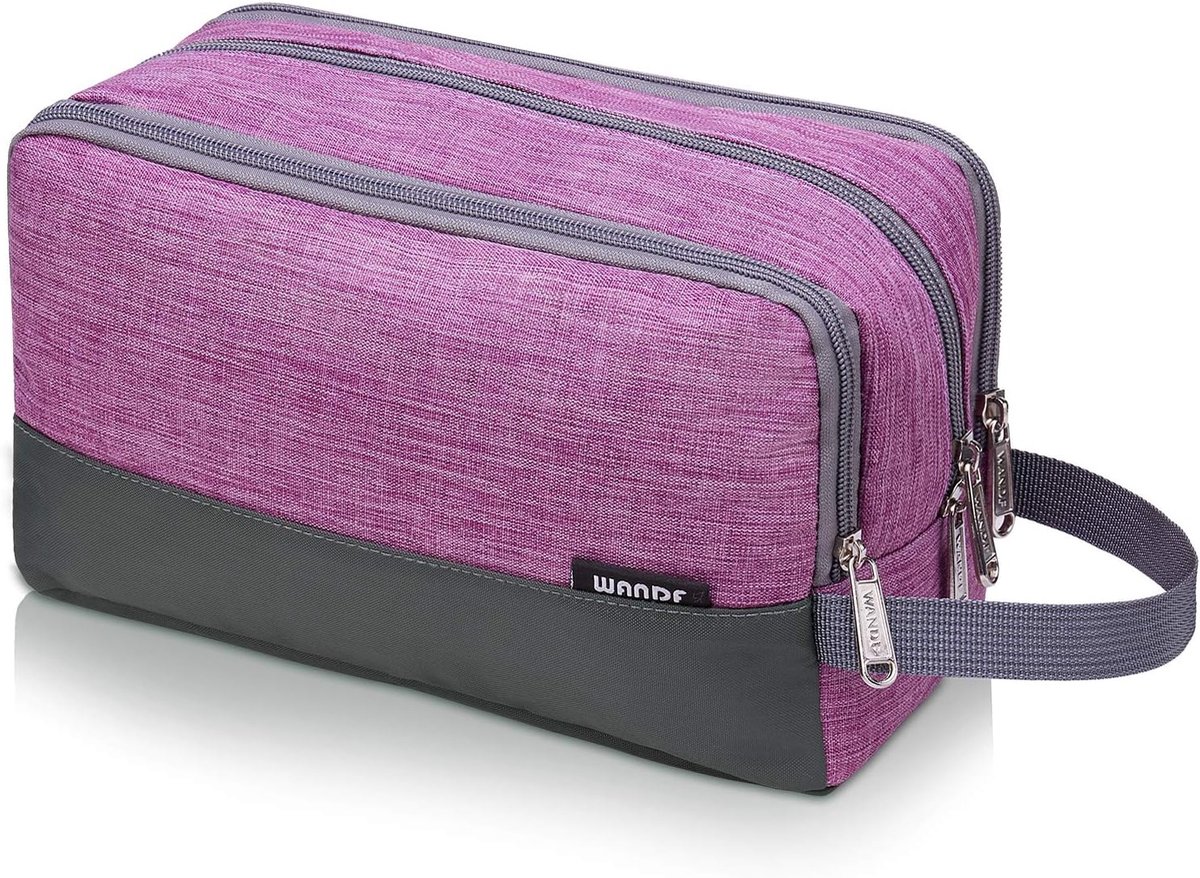 Thijox - WANDF Toilettas voor Heren - Reisaccessoires, Make-uptas, Toiletorganizer, Hoogwaardige Kwaliteit, Ruime Opbergruimte, Ideaal voor Reizen, Ca