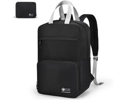 SPAHER Foldable Travel Backpack 40x20x25cm Cabin Luggage Ryanair Lightweight Daypack 20L Small Waterproof Cabin Bag Under the Chair School Backpack Airplane Travel Backpack Women Men, Black