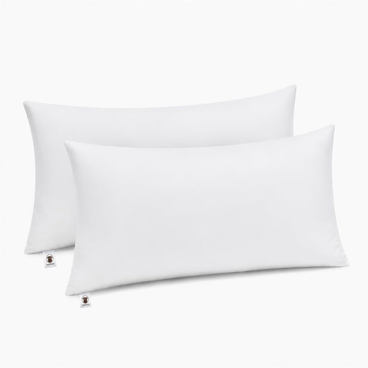 Thijox - Hoofdkussen set van 2, Polyester binnenkussen 40x80 cm voor bed en sierkussens, ideaal vulkussen voor bank en sofa, comfortabel en veelzijdig