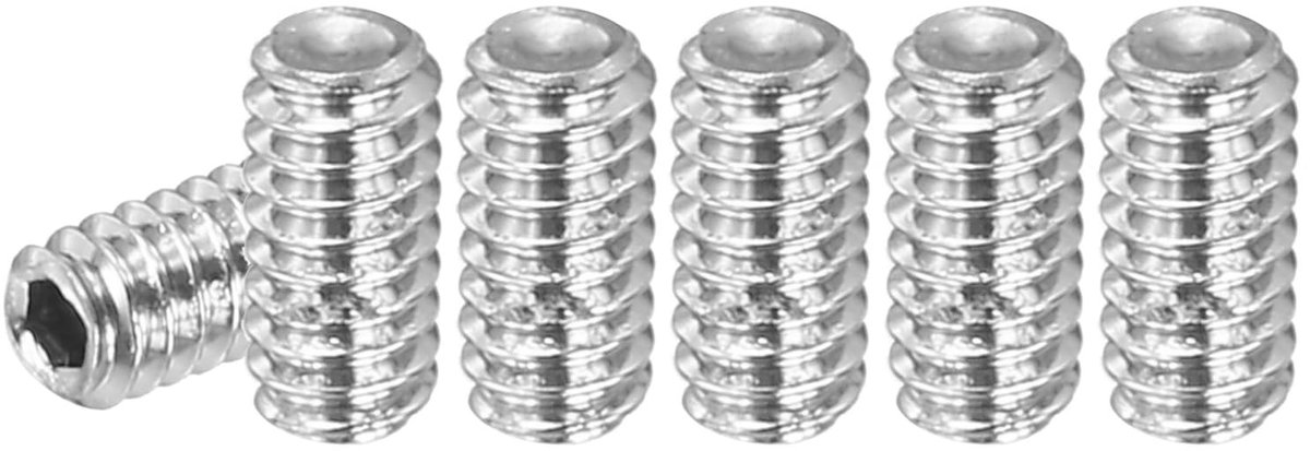 Dailygoods - PATIKIL 30 stuks platte kopschroeven van roestvrij staal 304, zeskantschroeven, M2 x 4 mm, voor deurgrepen en reparatie van verlichtingsaccessoires