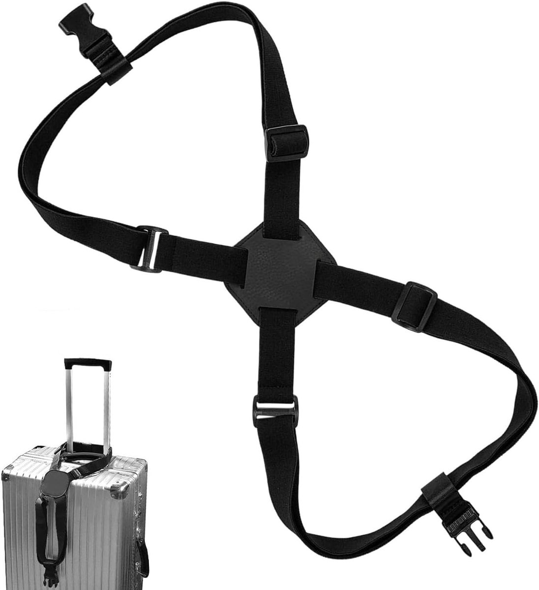 Hoog Elastische Bagageband, Gepersonaliseerde Rubber Strap voor Reisveiligheid, Geschikt voor Handtassen en Koffers