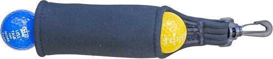 Golfbal Tube - Ballenreiniger - Golfen - Reinigende Werking - 3 Ballen - Zwart — afbeelding 3