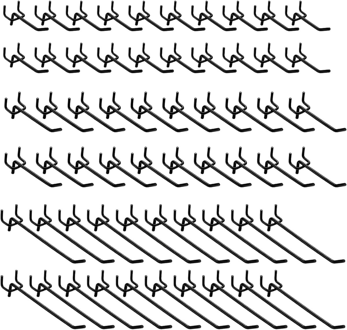 Haken, gatenwandhaken, gereedschapswand, gatafstand 2,5 cm, gatplaat, gereedschapswand, metalen steekbordhaken voor werkplaats, gatenwand, haken, gatenwandhaken, voor magazijnen
