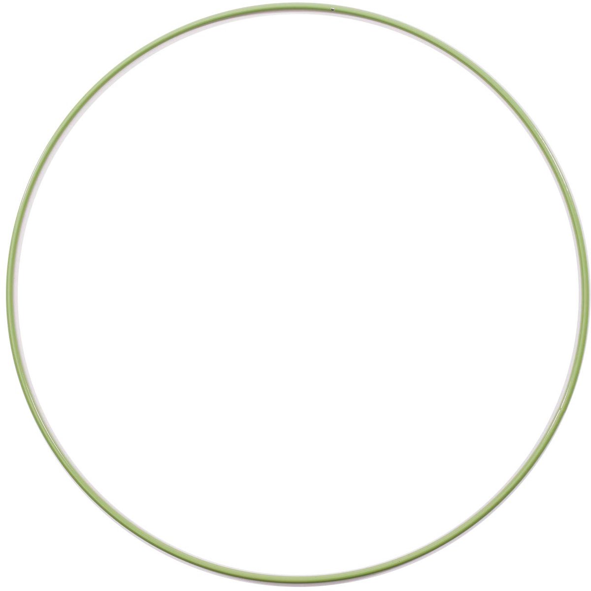 Vaessen Creative Metalen Ring Cirkel Ø 25 cm x 3 mm - Olijfgroen Frame voor Hobby, Decoratie, Knutselen, Bloemschikken, Haken, Kerstkrans, Dromenvanger, Mandala en Macramé
