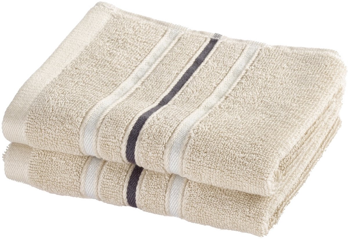 Moodit Gastendoekjes Empress - Sand - set 2 stuks - 30 x 50 cm - 100% Katoen