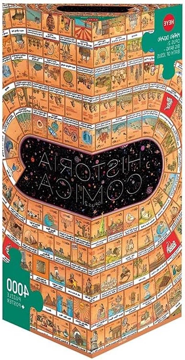 Historia Comica 2 Puzzel - Legpuzzel Marino Degano - Ontspanning thuis - 4000 stukjes - 136 x 96 cm - Silver