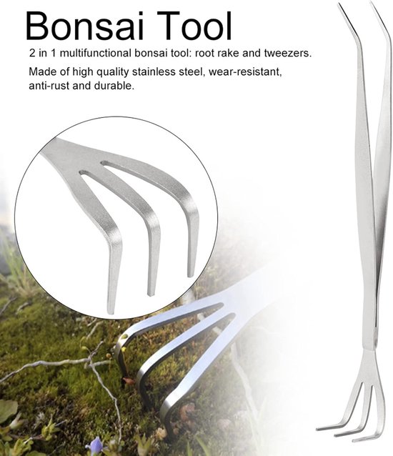 SPHProducts - Wortelhark Bonsai Pincet - Ergonomisch handvat - Multifunctioneel tuinaccessoire - Grondbewerkingsgereedschap - Tuinieren - Professioneel... van Sphproducts — afbeelding 4