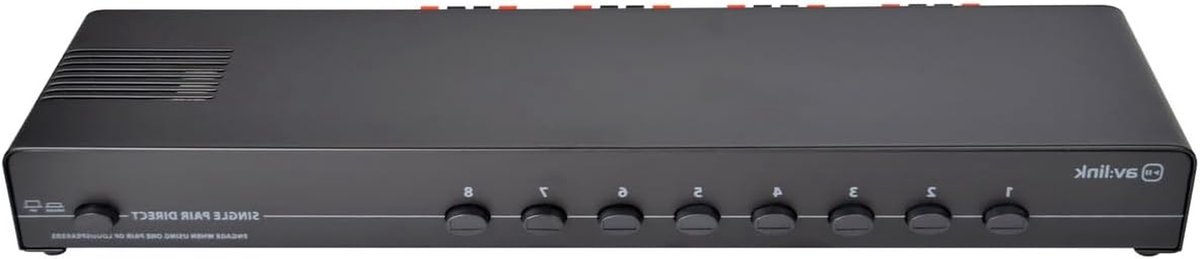Luidsprekerschakelaar - Audiosplitter Switcherbox - Muziek Verdelen - Ingebouwde Overbelastingsbeveiliging - 100W - Zwart
