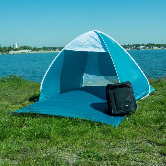 Pop-up Strandtent voor 2 Personen - 150 x 120 x 110 cm - Wind- en UV-bescherming 30+ - Blauw van POP — afbeelding 4
